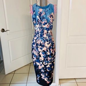 🆕👀 WHBM Gorgeous midi sleeveless dress size 0